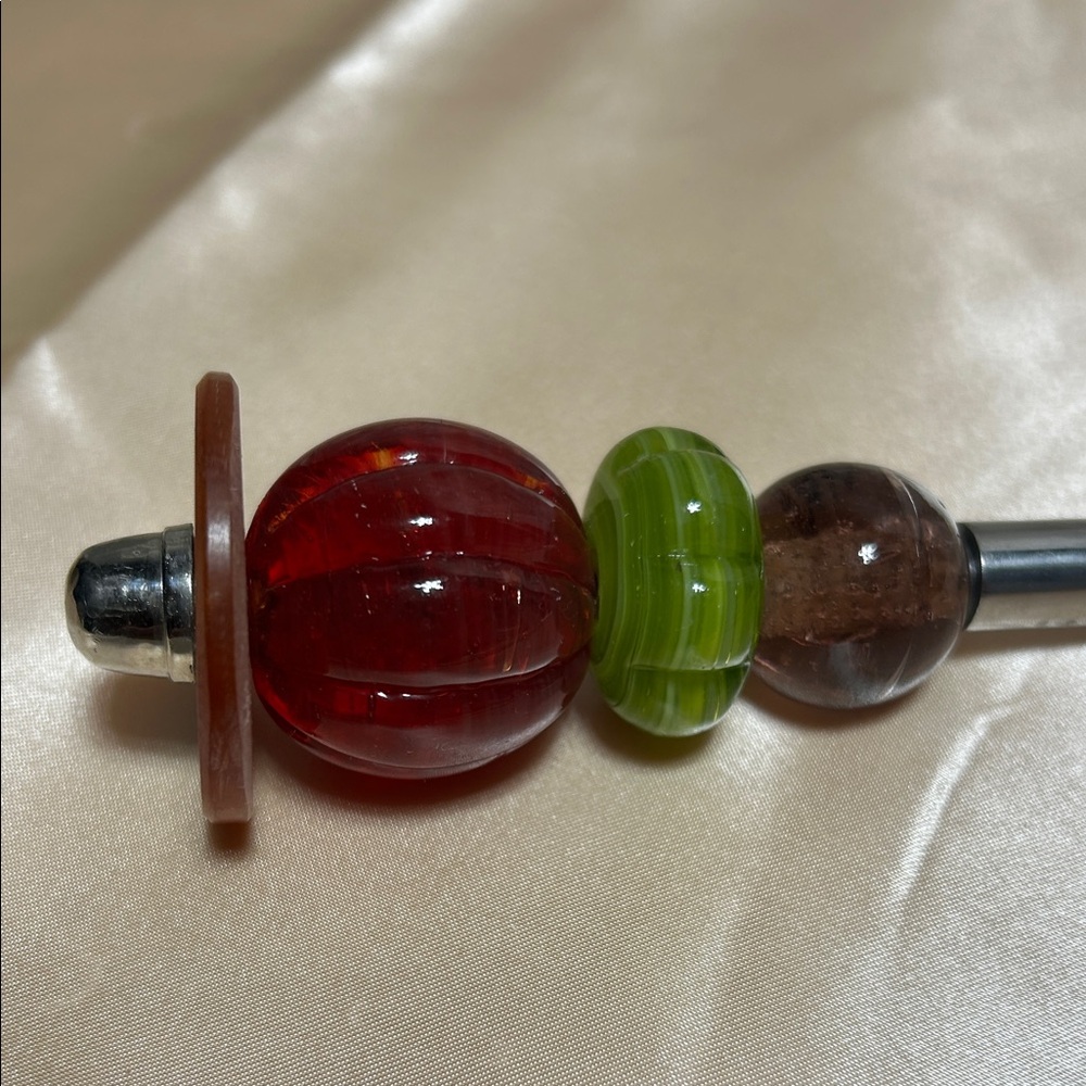 Colorful Beaded Cheese Spreader - Picture 9 of 11